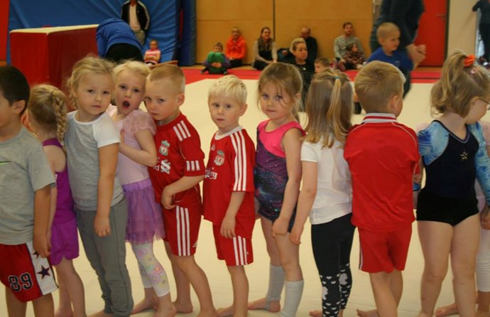 Breytt dagsetning á krakkafimleikunum næstu helgi.